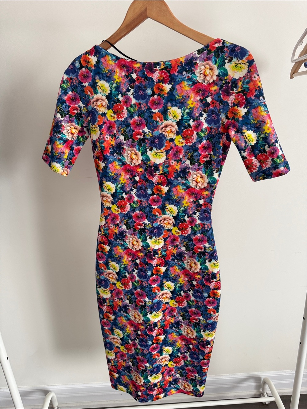 Zara Floral Body Con Dress